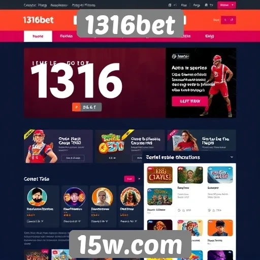 Facilidade de navegação e design do site 1316bet