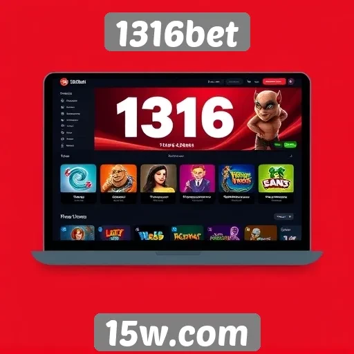 Interface de usuário do 1316bet durante a navegação