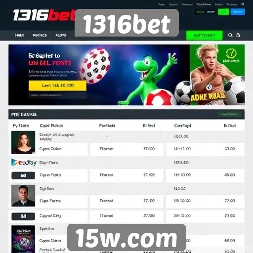 Ofertas e bônus disponíveis na 1316bet